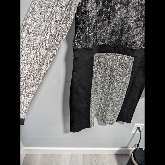 Katherine Barclay Montreal Elegant Black and White  Dress With Lace Detail - Picture 4 of 11